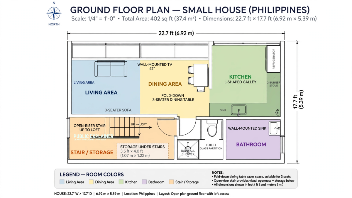Tiny House Design ground floor